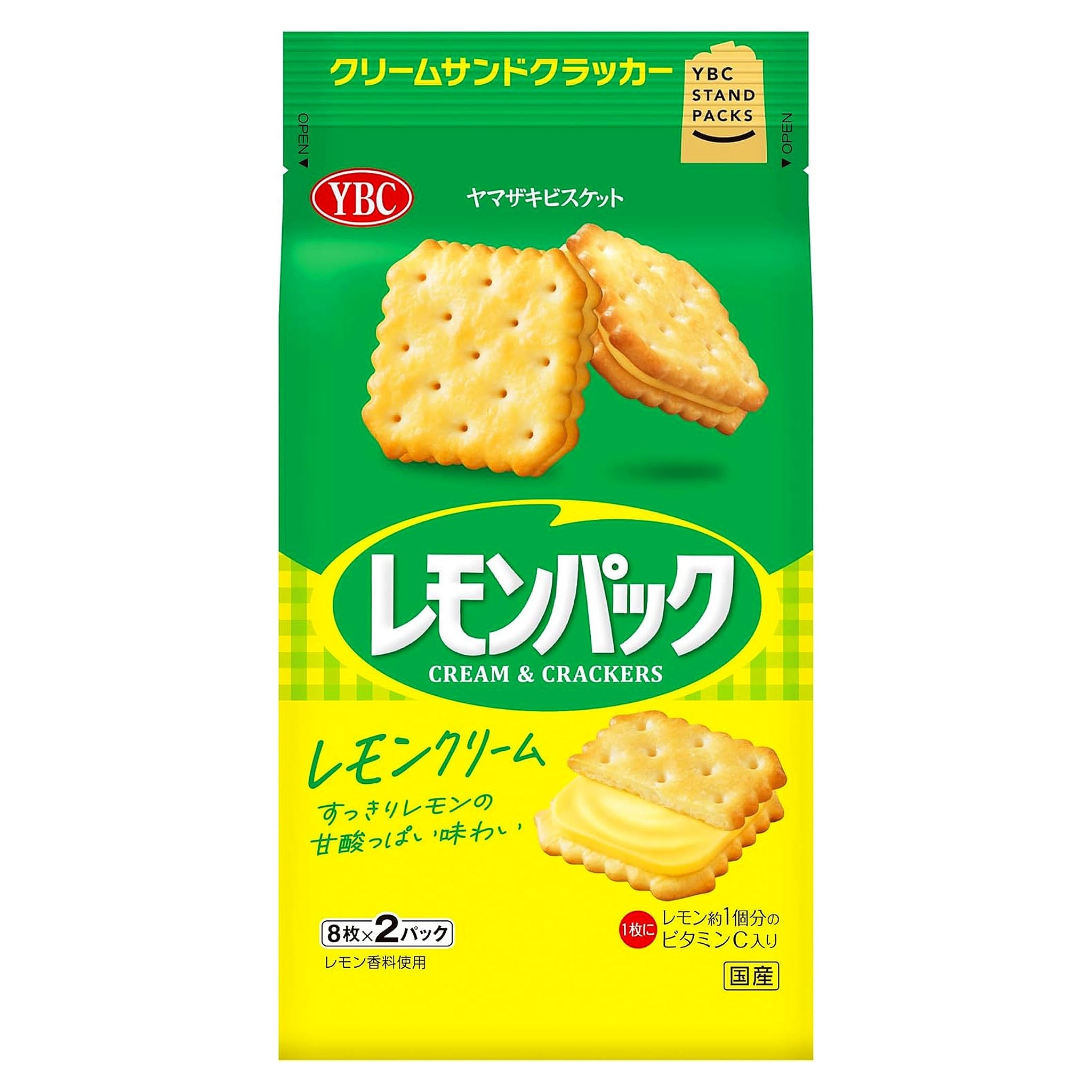 Yamazaki Biscuit Lemon Pack Cream Sandwich Crackers